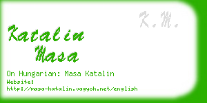 katalin masa business card